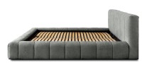 Lit coffre 160x200 coloris gris - Collection COCOON