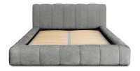 Lit coffre 180x200 coloris gris - Collection COCOON