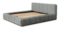 Lit coffre 180x200 coloris gris - Collection COCOON