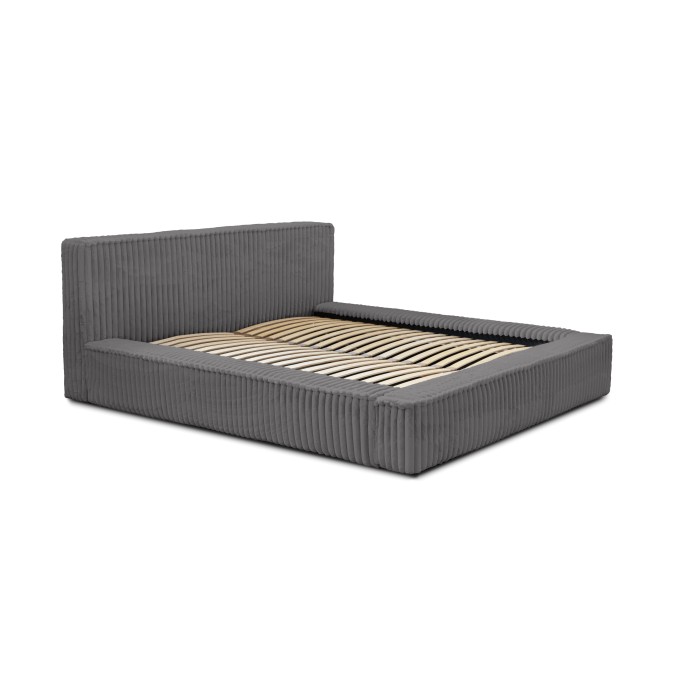 Lit coffre 140x200 gris - Collection COCOON