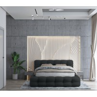 Lit coffre 160x200 noir - Collection BRAVE