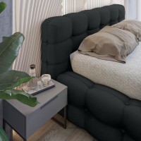 Lit coffre 180x200 coloris noir - Collection BRAVE