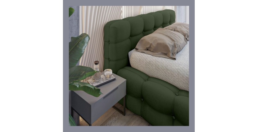 Lit coffre 140x200 coloris vert - Collection BRAVE