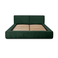 Lit coffre 140x200 coloris vert - Collection BRAVE