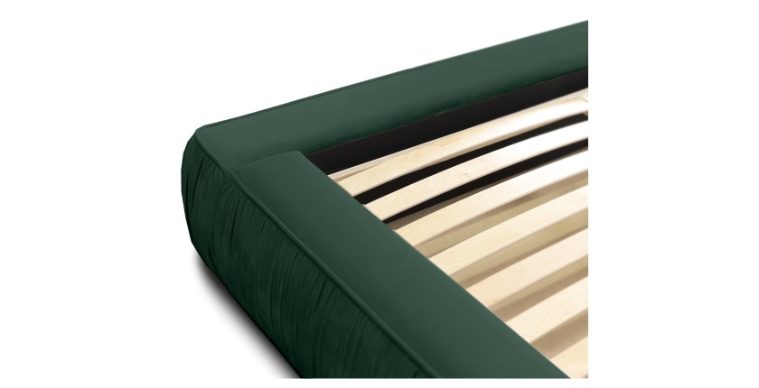 Lit coffre 140x200 coloris vert - Collection BRAVE