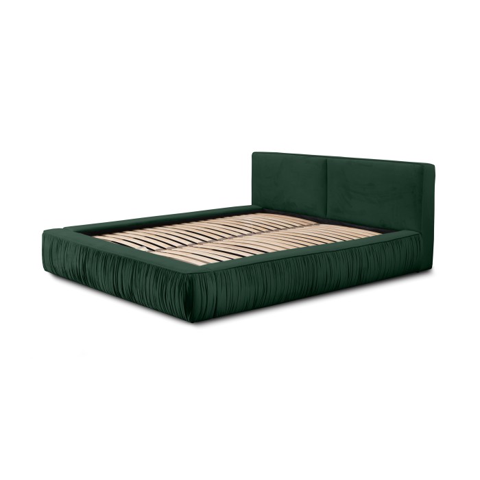 Lit coffre 160x200 coloris vert - Collection MINAO