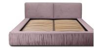 Lit coffre 180x200 coloris rose - Collection MINAO