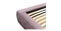 Lit coffre 180x200 coloris rose - Collection MINAO