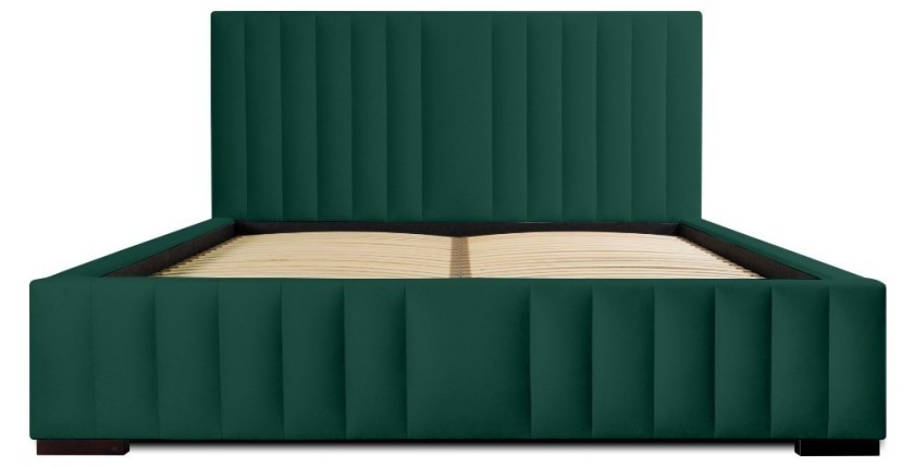 Lit coffre 180x200 coloris vert - Collection LAS