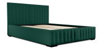 Lit coffre 180x200 coloris vert - Collection LAS