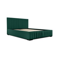 Lit coffre 180x200 coloris vert - Collection LAS