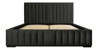 Lit coffre 140x200 coloris noir - Collection LAS