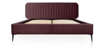 Lit 160x200 coloris bordeaux - Collection ORIZON