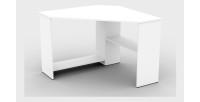 Bureau d'angle design collection KARO coloris blanc.