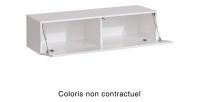 Meuble TV suspendu 120cm coloris chêne Wotan collection SWITCH.