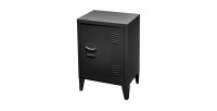 Petit casier de bureau avec 1 porte, style industriel - dimensions 40x30xH57cm