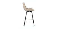 Tabouret de bar style vintage coloris beige. Collection PALMADE