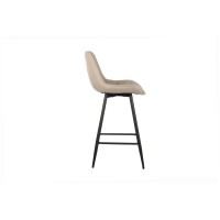 Tabouret de bar style vintage coloris beige. Collection PALMADE