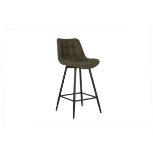 Tabouret de bar style vintage coloris vert. Collection PALMADE