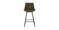 Tabouret de bar style vintage coloris vert. Collection PALMADE