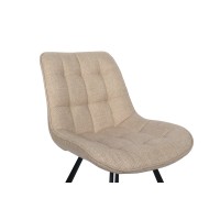 Chaise PALMADE Tissus Beige, dimension L51xH80xP61 cm, idéal pour votre cuisine ou salle à manger