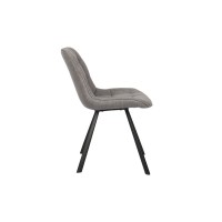 Chaise collection PALMADE Tissus Gris clair, dimension L51xH80xP61 cm, idéal pour votre cuisine ou salle à manger