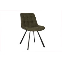 Chaise collection PALMADE Tissus Vert, dimension L51xH80xP61 cm, idéal pour votre cuisine ou salle à manger