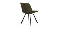 Chaise collection PALMADE Tissus Vert, dimension L51xH80xP61 cm, idéal pour votre cuisine ou salle à manger