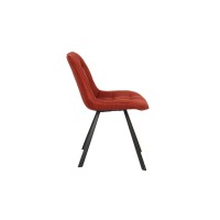 Chaise collection PALMADE Tissus Rouge, dimension L51xH80xP61 cm, idéal pour votre cuisine ou salle à manger