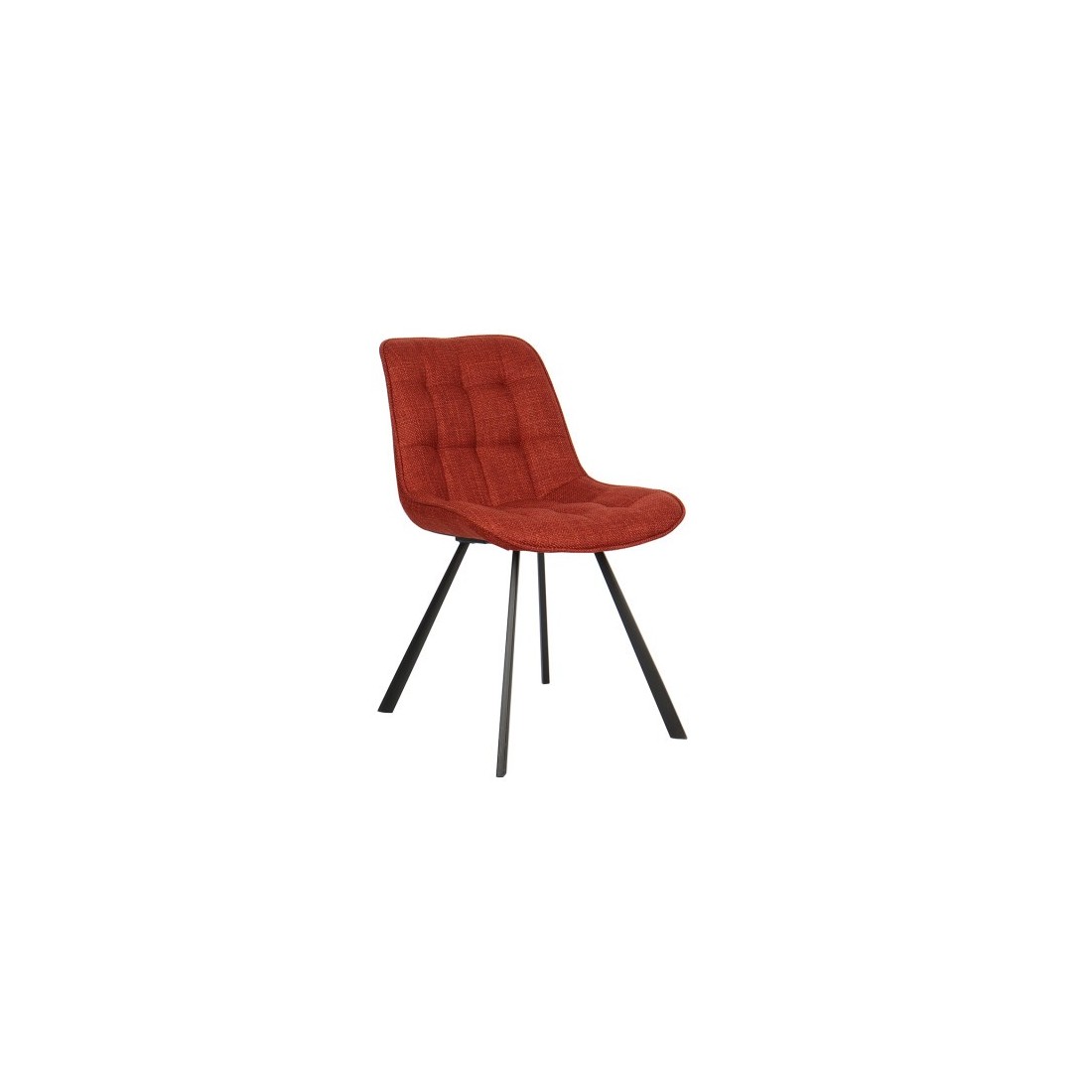 Chaise collection PALMADE Tissus Rouge, dimension L51xH80xP61 cm, idéal pour votre cuisine ou salle à manger