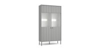 Vitrine 2 Portes - Collection ISIS coloris gris