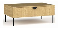 Ensemble meubles salon : Meuble TV 200 cm, table basse, buffet, chêne, collection MONDO