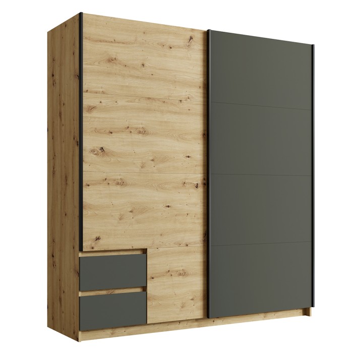 Kleiderschrank 180cm mit 2...