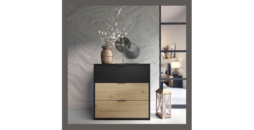 Commode MELODY - Design Moderne avec 3 Tiroirs