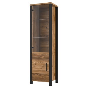 Hoher Vitrinenschrank mit 2...