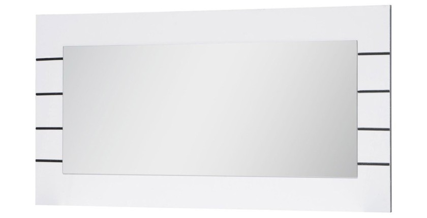 Grand miroir blanc 120x60 cm – Collection LINA