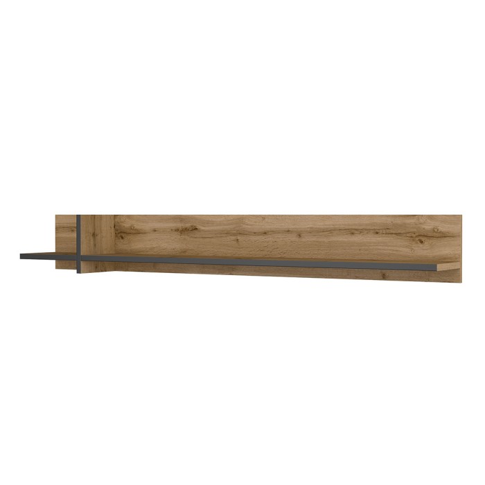 Wandplank 180cm in eiken en...