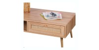 Table basse ALTA chêne clair – Design scandinave et rangement pratique