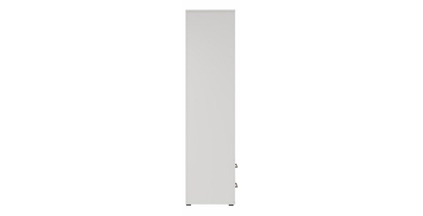 Armoire 3 portes avec miroir TOM – Dimensions H185 x L120 x P52 cm – Coloris blanc – Style design