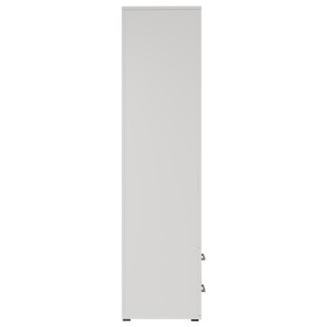 Armoire 3 portes avec miroir TOM – Dimensions H185 x L120 x P52 cm – Coloris blanc – Style design