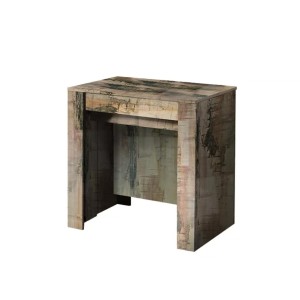 Console extensible, Collection NOSOL, couleur chêne foncé, dimensions 54x78cm