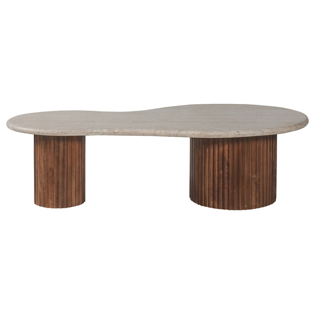 Table basse en bois massif collection DELHI - Style ethnique et design