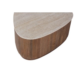 Table basse en bois massif collection DELHI 100cm - Style ethnique et design