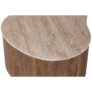 Table basse en bois massif collection DELHI 80cm - Style ethnique et design