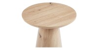 Table d'appoint ronde collection TIGNES – Effet pin – D45 x H55 cm